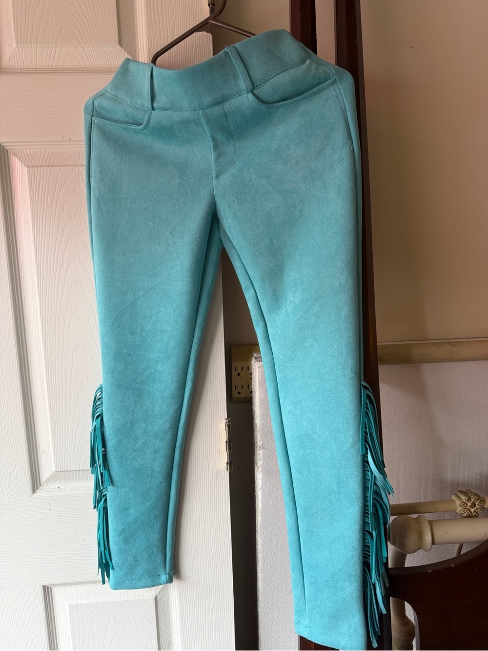 Crazy Train Turquoise Pants $25